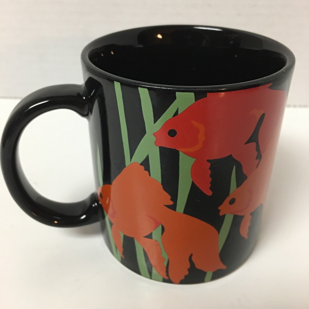 Vtg Otagiri Fish Bouquet Coffee Mug